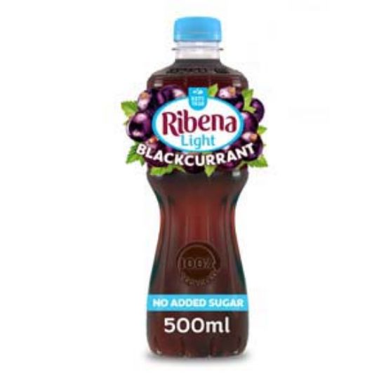 Picture of 500 Ribena Blackcurrant Light STILL x12 DRS